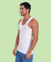 T.T. MenSuper Combed Cotton G-Vest Pack Of 3 White