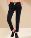 T.T. Women 100% Cotton Interlock Fabric Black Track Pant