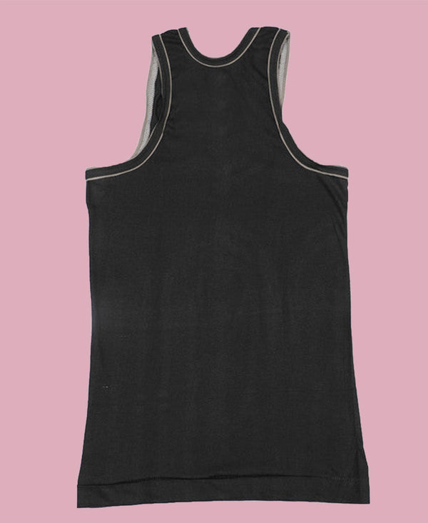 T.T. Kids Titanic Piping Dyed Vest Pack Of 3 Navy-Sky-Black