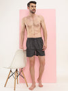 HiFlyers Men Regular Fit Checked Super Combed Cotton Woven Boxer Short Pack Of 1 Brown
