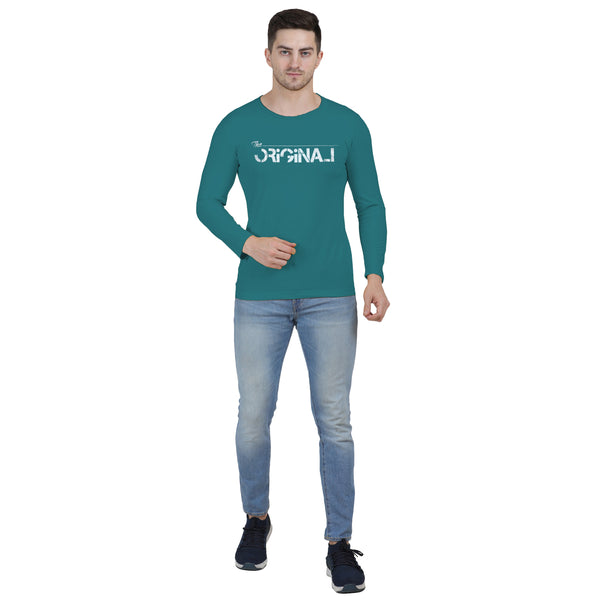 HiFlyers Mens Airforce Regular FitPrinted Round Neck Full Sleev Tshirt