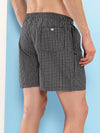 HiFlyers Men Regular Fit Checked Super Combed Cotton Woven Boxer Short Pack Of 1 Black