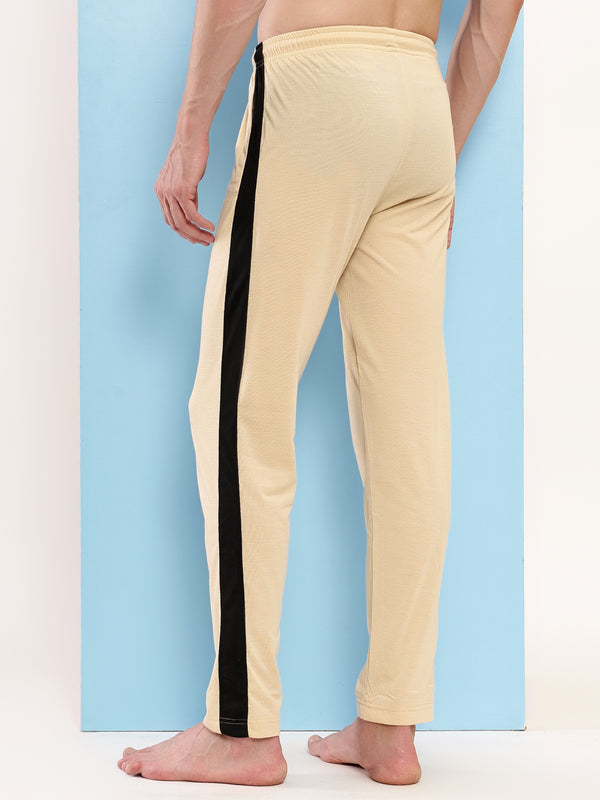 T.T. Men'S Poly Jersey Cut & Sew Trackpant -Skin