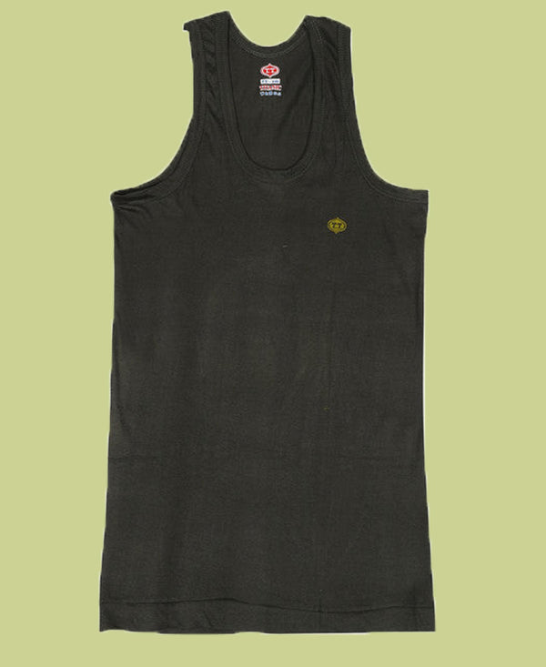 T.T. Kids Titanic Dyed Vest Pack Of 3 Teal-Grey-Brown