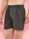 HiFlyers Men Regular Fit Checked Super Combed Cotton Woven Boxer Short Pack Of 1 Brown
