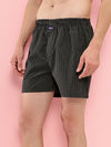 HiFlyers Men Regular Fit Checked Super Combed Cotton Woven Boxer Short Pack Of 1 Olive