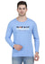HiFlyers Mens Sky Blue Regular FitPrinted Round Neck Full Sleev Tshirt