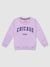 HiFlyers Girls Regular Fit | Premium Cotton Fleece |Full Sleeves|Round Neck|Trendy Winter Wear| Sweatshirts For Boys And Girls -Purple