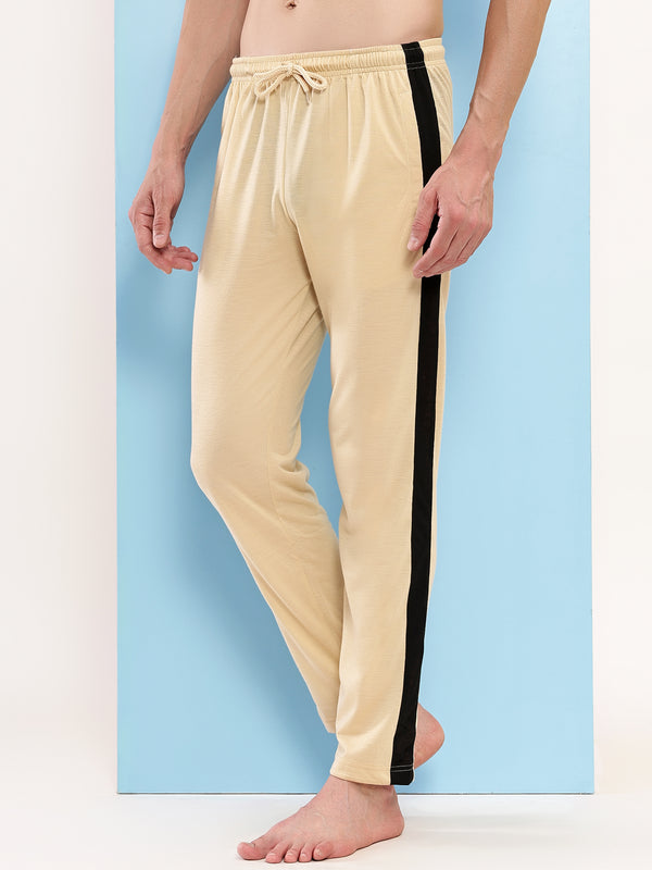 T.T. Men'S Poly Jersey Cut & Sew Trackpant -Skin