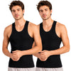 T.T. Mens Black Derby Vest (Pack Of 2)