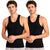 T.T. Mens Black Derby Vest (Pack Of 2)