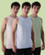 Almo Men’S Cotton Vest|Premium Melange Cotton|Regular Fit|Soft, Breathable, Fade-Resistant | Anti-Bacterial & Lightweight | Ideal For Gym/Sports Activities|Pack Of 3|Blue::Green::Peach