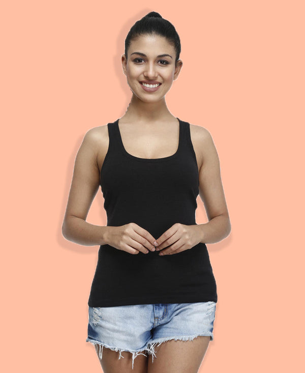 T.T. Womens Desire Cotton Spandex Rib Racer Vest Pack Of 3