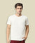 T.T. Men’S Organic Cotton T-Shirt|Melange Slim Fit Tees For Men | Round Neck|Regular Fit|Anti-Bacterial & Lightweight | Ideal For Gym/Sports Activities|White