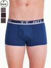 T.T. Men Jazz Mini Trunk Pack Of 4 Assorted Colors