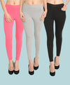 HiFlyers Women Ankle Length Leggings Pack Of 3