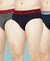 T.T. Mens Desire 100% Combed Cotton Front Open Brief Top Elastic Pack Of 3 Anthra-Navy-Teal