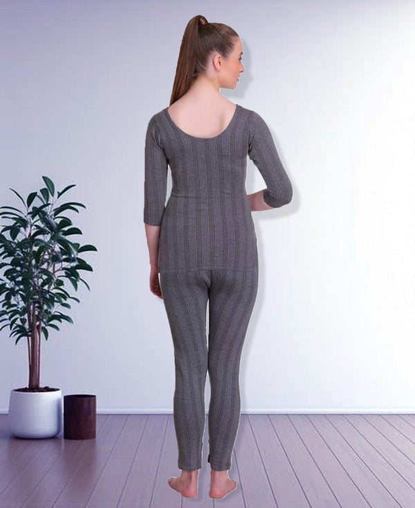 T.T. Women Top - Pyjama Set Thermal - Anthra