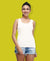 T.T. Womens Desire Cotton Spandex Tanktop White