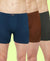 T.T. Mens Jazz Fine Long Inner Elastic TrunkPack Of 3 Olive-Blue-Mustard