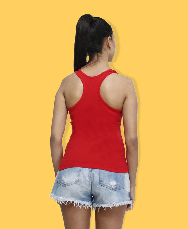 T.T. Women Red Racerback Vest