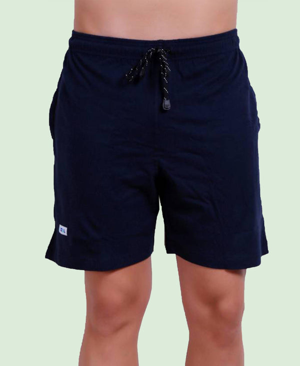 T.T. Men Solid Cotton Shorts Pack Of 3 Grey::Air::Navy