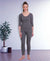 T.T. Women Top - Pyjama Set Thermal - Anthra