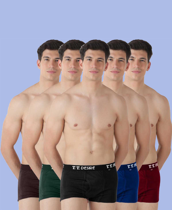 T.T. Mens Desire Fashion Trunk Trunks Pack Of 5