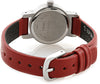 Quartz Analog White Dial Leather Strap Watch for Girls