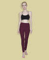 T.T. Women Solid Chudidar Cotton Lycra Cool Leggings -Bright Maroon