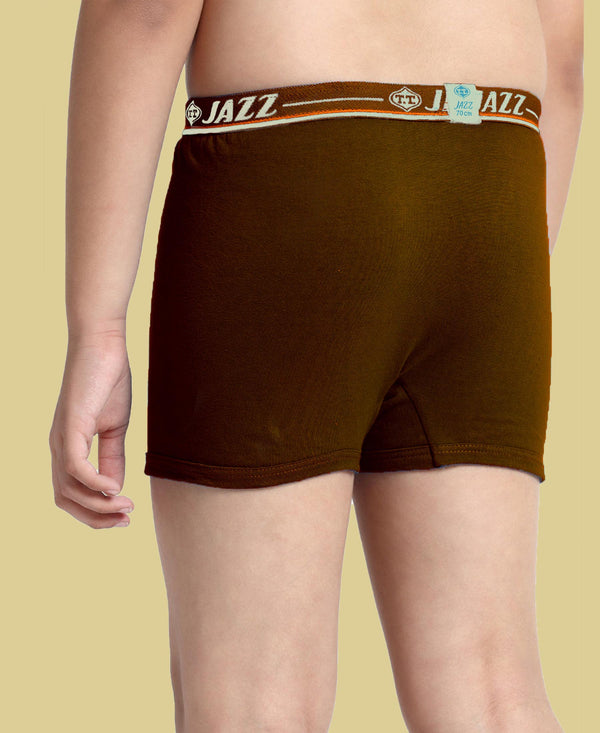 T.T. Boys |Regular Fit|Breathable & Soft Innerwear|Front Open Kids Trunks| Pure Cotton |Jazz Fine Long Top Elastic Trunks|Boys TrunksPack Of 3
