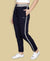 HiFlyers Women Comfort Fit Solid Cotton Trackpant Navy