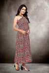 Rainbow petal maxi