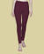T.T. Women Solid Chudidar Cotton Lycra Cool Leggings -Bright Maroon