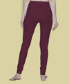 T.T. Women Solid Chudidar Cotton Lycra Cool Leggings -Bright Maroon