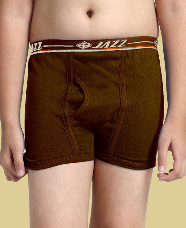 T.T. Boys |Regular Fit|Breathable & Soft Innerwear|Front Open Kids Trunks| Pure Cotton |Jazz Fine Long Top Elastic Trunks|Boys Trunks Pack Of 3