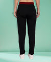 HiFlyers Women Comfort Fit Black Solid Cotton Track Pants
