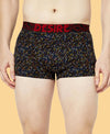 T.T. Mens Desire 100% Combed Cotton Printed Mini Top Elastic Trunk Pack Of 3 Black-Navy-Red