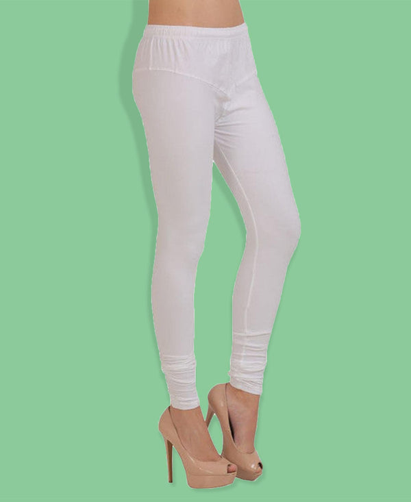 T.T. Women Churidar Leggings White