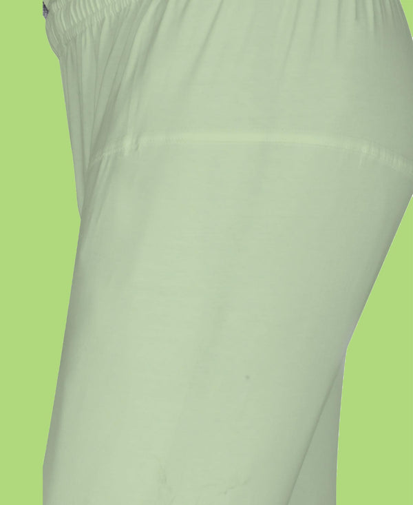 T.T. Women Solid Chudidar Cotton Lycra Cool Leggings -Cream