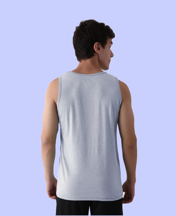 T.T. Men’S Cotton Vest|Premium Melange Cotton|Regular Fit|Soft, Breathable, Fade-Resistant | Anti-Bacterial & Lightweight | Ideal For Gym/Sports Activities|Pack Of 2|Blue::Green