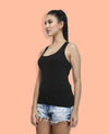 T.T. Women Black Racerback Vest