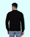 Hiflyers Men|Regular Fit|Chest Printed Cotton Fleece|Soft Stylish Casual Winter Wear Sweatshirt|Black-P3