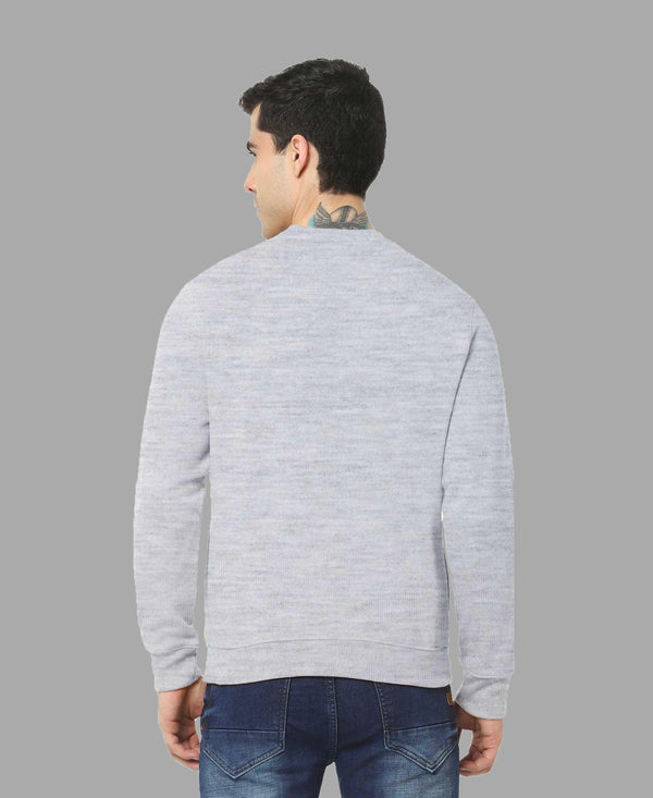 Hiflyers Men|Regular Fit|Chest Printed Cotton Fleece|Soft Stylish Casual Winter Wear Sweatshirt|Grey-P8