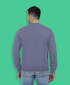Hiflyers Men|Regular Fit|Chest Printed Cotton Fleece|Soft Stylish Casual Winter Wear Sweatshirt|Steel Grey-P17