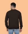Hiflyers Men|Regular Fit|Chest Printed Cotton Fleece|Soft Stylish Casual Winter Wear Sweatshirt|Coffee-P7
