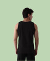Almo Men’S Cotton Vest|Premium Melange Cotton|Regular Fit|Soft, Breathable, Fade-Resistant | Anti-Bacterial & Lightweight | Ideal For Gym/Sports Activities|Pack Of 2|Black::Tan