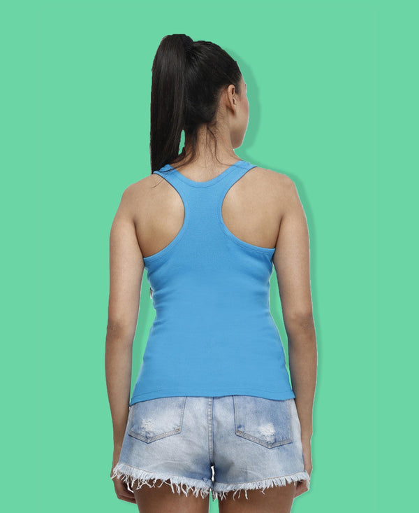T.T. Women Blue Racerback Vest