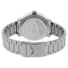 Quartz Analog Silver Dial Stainless Steel Strap Watch for Guys