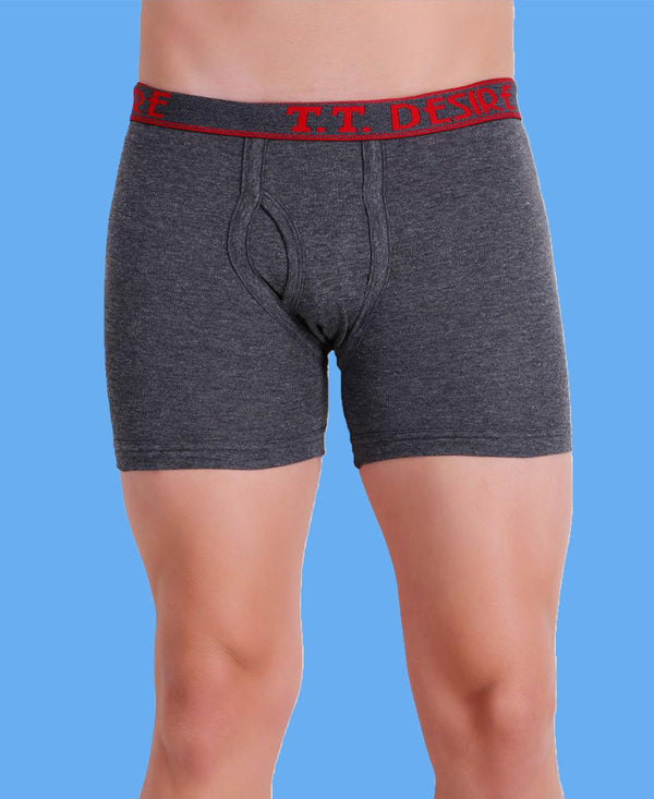 T.T. Men Desire Fine Long Trunk Pack Of 2 (Anthra - Grey)